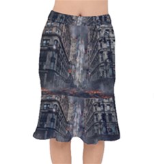 Destruction War Conflict Death Mermaid Skirt by Celenk