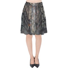 Destruction War Conflict Death Velvet High Waist Skirt