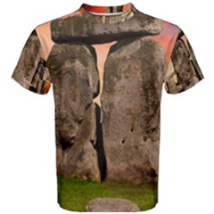 Stonehenge Ancient England Men s Cotton Tee by Celenk