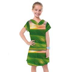 Hills Countryside Sky Rural Kids  Drop Waist Dress by Celenk