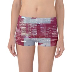 London England City Reversible Boyleg Bikini Bottoms by Celenk