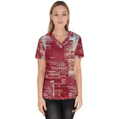 London England City Scrub Top by Celenk