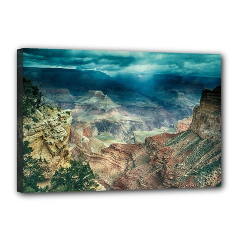 Canyon Mountain Landscape Nature Canvas 18  X 12  by Celenk