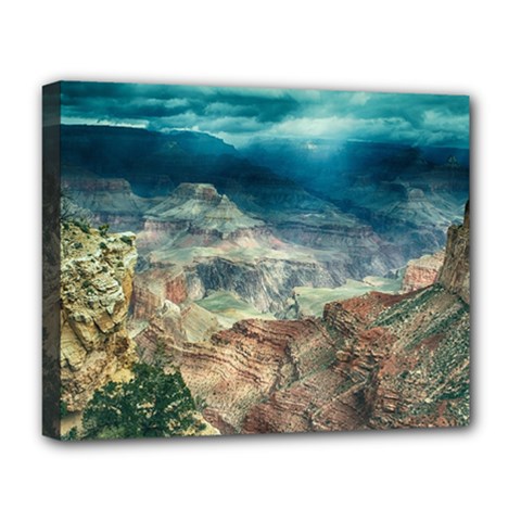 Canyon Mountain Landscape Nature Deluxe Canvas 20  X 16   by Celenk