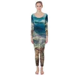 Canyon Mountain Landscape Nature Long Sleeve Catsuit by Celenk