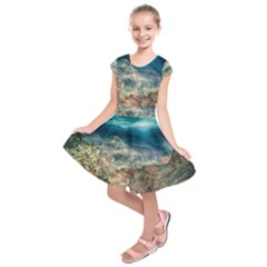 Canyon Mountain Landscape Nature Kids  Short Sleeve Dress by Celenk