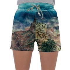 Canyon Mountain Landscape Nature Sleepwear Shorts