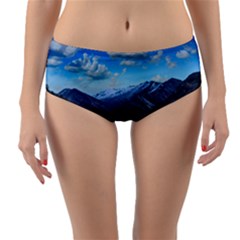 Nature Landscape Mountains Slope Reversible Mid-waist Bikini Bottoms by Celenk