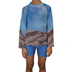 Sand Dune Desert Landscape Dry Kids  Long Sleeve Swimwear by Celenk