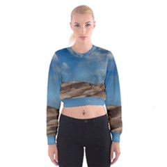 Sand Dune Desert Landscape Dry Cropped Sweatshirt by Celenk