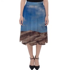 Sand Dune Desert Landscape Dry Folding Skater Skirt