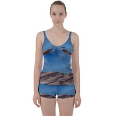 Sand Dune Desert Landscape Dry Tie Front Two Piece Tankini by Celenk