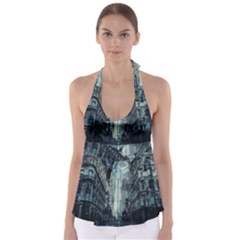 Storm Damage Disaster Weather Babydoll Tankini Top by Celenk