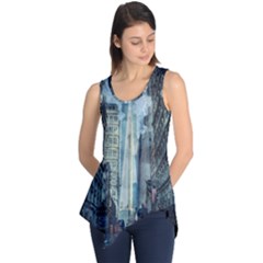 Storm Damage Disaster Weather Sleeveless Tunic by Celenk