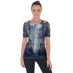 Storm Damage Disaster Weather Short Sleeve Top by Celenk