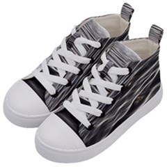 Texture Background Water Kid s Mid-top Canvas Sneakers