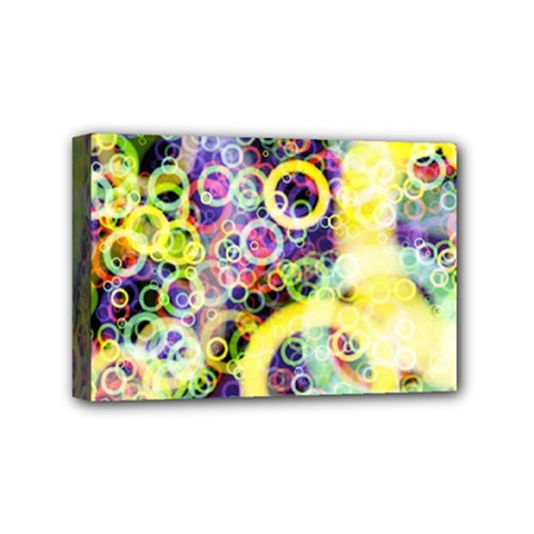 Background Texture Rings Mini Canvas 6  X 4  by Celenk