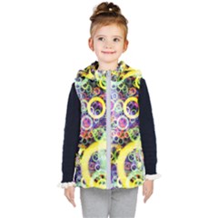 Background Texture Rings Kid s Puffer Vest by Celenk