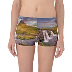 Nature Mountains Cliff Waterfall Boyleg Bikini Bottoms