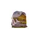 Nature Mountains Cliff Waterfall Drawstring Pouches (XS)  View2