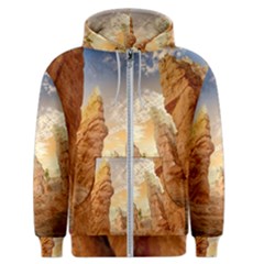 Canyon Desert Landscape Scenic Men s Zipper Hoodie by Celenk