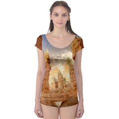 Canyon Desert Landscape Scenic Boyleg Leotard  by Celenk