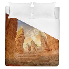 Canyon Desert Landscape Scenic Duvet Cover (queen Size) by Celenk