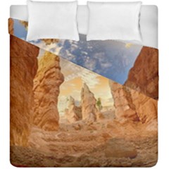 Canyon Desert Landscape Scenic Duvet Cover Double Side (king Size) by Celenk