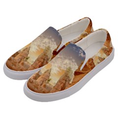 Canyon Desert Landscape Scenic Men s Canvas Slip Ons by Celenk