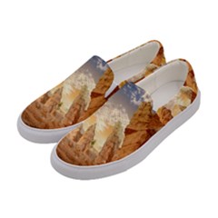 Canyon Desert Landscape Scenic Women s Canvas Slip Ons by Celenk