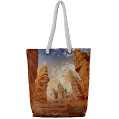 Canyon Desert Landscape Scenic Full Print Rope Handle Tote (small) by Celenk