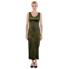 Green Background Texture Grunge Fitted Maxi Dress by Celenk