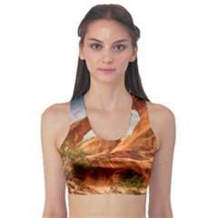 Canyon Desert Rock Scenic Nature Sports Bra by Celenk