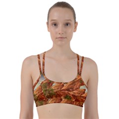 Canyon Desert Rock Scenic Nature Line Them Up Sports Bra by Celenk