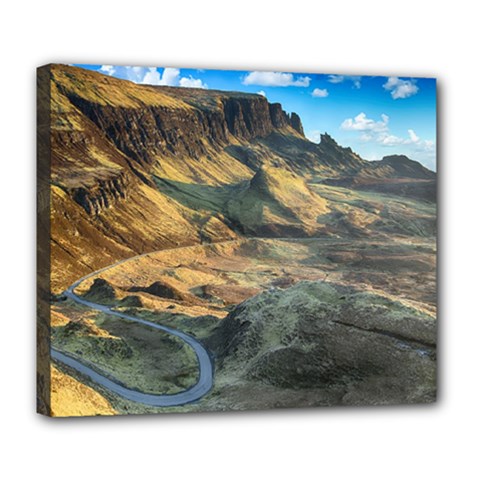 Nature Landscape Mountains Outdoor Deluxe Canvas 24  X 20   by Celenk