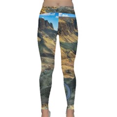 Nature Landscape Mountains Outdoor Classic Yoga Leggings by Celenk