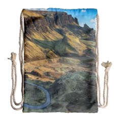 Nature Landscape Mountains Outdoor Drawstring Bag (large) by Celenk