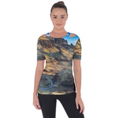 Nature Landscape Mountains Outdoor Short Sleeve Top