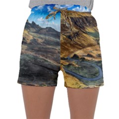 Nature Landscape Mountains Outdoor Sleepwear Shorts