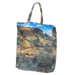 Nature Landscape Mountains Outdoor Giant Grocery Zipper Tote by Celenk