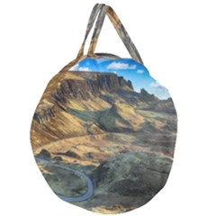 Nature Landscape Mountains Outdoor Giant Round Zipper Tote by Celenk