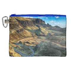 Nature Landscape Mountains Outdoor Canvas Cosmetic Bag (xl) by Celenk