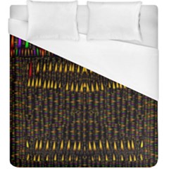 Hot As Candles And Fireworks In Warm Flames Duvet Cover (king Size) by pepitasart