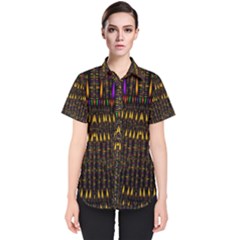 Hot As Candles And Fireworks In Warm Flames Women s Short Sleeve Shirt