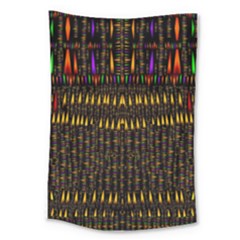 Hot As Candles And Fireworks In Warm Flames Large Tapestry by pepitasart