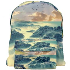 Coastline Sea Nature Sky Landscape Giant Full Print Backpack