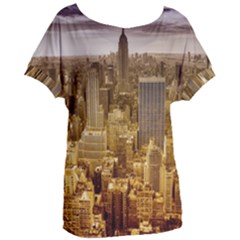 New York Empire State Building Women s Oversized Tee