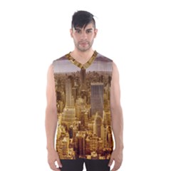 New York Empire State Building Men s Basketball Tank Top by Celenk