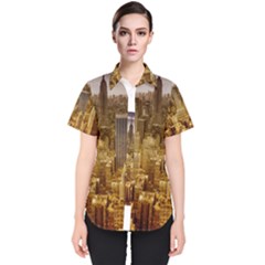 New York Empire State Building Women s Short Sleeve Shirt