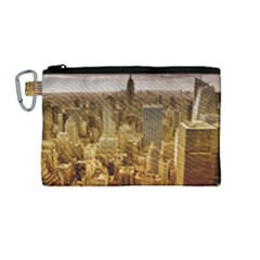 New York Empire State Building Canvas Cosmetic Bag (medium)